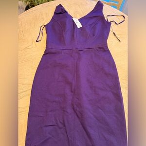 White House Black Market Strapless Purple Dress